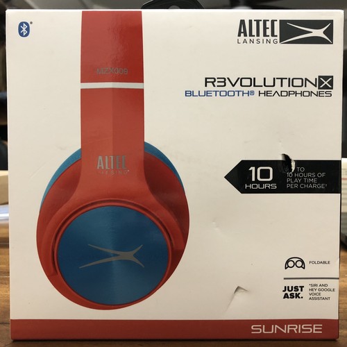 Altec Lansing Revolution X Over Ear Bluetooth Headphones Sunrise eBay