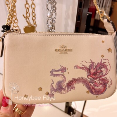 NWT Coach New Year Nolita 19 With Chain With Signature Canvas And