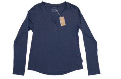 Patagonia Women's Mainstay Henley NWT Smolder Blue XS S M L XL MSRP $65