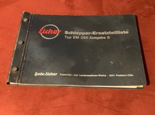 Eicher EM 295 Panther Schlepper Ersatzteilliste Ausgabe B Original 