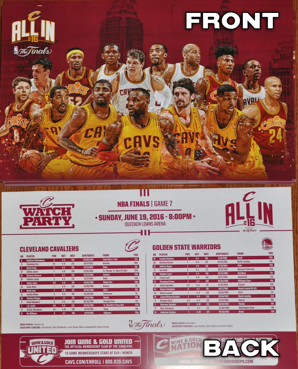 Cleveland Cavaliers 2016 NBA Champions Deluxe 3'x5' HUGE Banner Flag - –  Sports Poster Warehouse