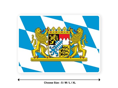 Aufkleber Flagge DEUTSCHLAND BAYERN Land Deutsche Region Sticker