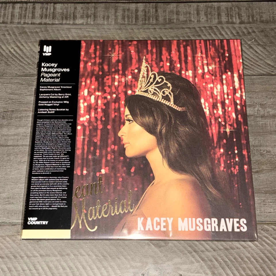 KACEY MUSGRAVES PAGEANT MATERIAL LP GOLD NUGGET VINYL LIMITED EDITION IN HAND - Image 2 of 4