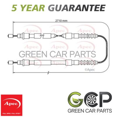 Apec Rear Hand Brake Cable Fits Citroen Relay 1994-2007 Peugeot Boxer 1994-2007
