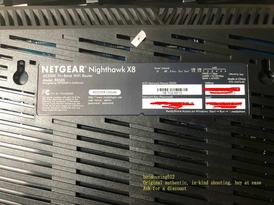 NETGEAR R8500 tri-band AC5300 Gigabit high speed wall-to-wall wireless router - Image 4 of 4