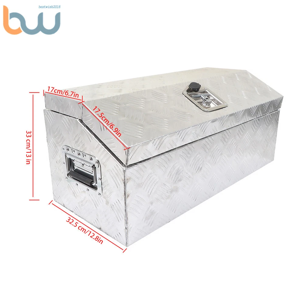 30 x 13 "x 13" 铝制存储工具箱 适用于重型卡车拖车 拾音器 RV — 第 2/4 张图片