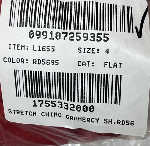 Crewcuts J Crew Boys Gramercy Flex Chino Shorts Size 4 Muted Red Cotton Stretch - Picture 7 of 7