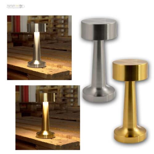 LED Akku Tischleuchte LOUNGE-1 touch-dimmbar ROLF KERN Metall Tisch-Lampe Design - Bild 1 von 8