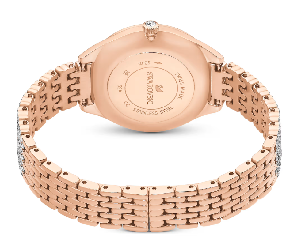 Gently used Swarovski rose gold watch Swarovski Cocktail watch Swiss Made, Metal bracelet, Rose  main image 4