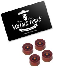 AMBER SPEED KNOBS FOR GIBSON USA LES PAUL GUITAR POTS SET OF 4 RECESSED NEW