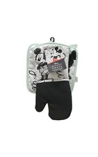 Disney Mickey Mouse 2 pc set Kitchen 1 Oversized Oven Mitt  1 Pot Holder - New