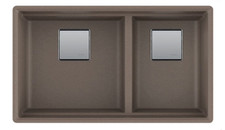 Franke PKG160STO Peak 32" Undermount Double Basin Kitchen Sink STORM BEIGE New