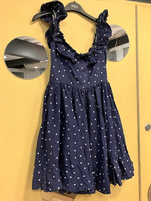 Vintage Laura Ashley Polka Dot Dress Size 10 UK