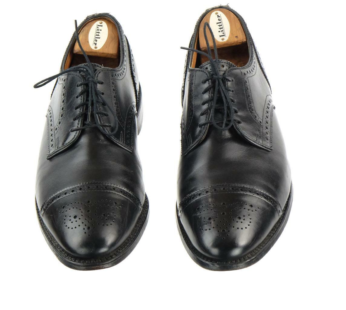 ALLEN EDMONDS SANFORD Sz. 10.5 D Oxford Dress Shoes Black  display picture 1