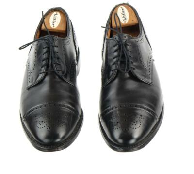 ALLEN EDMONDS SANFORD Sz. 10.5 D Oxford Dress Shoes Black  display picture 1