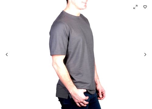 Kirkland Signature Men’s Pima Cotton Slub Tee(LIGHT GREY,XXL) NWOT