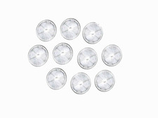 10 x Clear  Round 61mm Reflectors for Driveway Gate Fence Posts etc