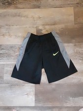 Black, Dark Gray, And Neon Yellow Boys Nike Shorts. Size 10/12