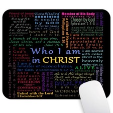 Inspirational Quote Gaming Mouse Pad Custom, Christian Bible Verse Scripture ...