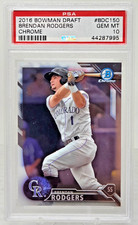 2016 Bowman Draft Chrome BRENDAN RODGERS RC Rookie Baseball Card PSA 10 GEM MINT
