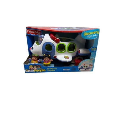 #ad Fisher Price Little People Lil Movers Airplane Lights Sounds 2005 NIB $53.19