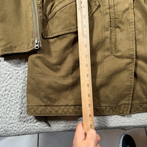 Scotch & Soda Maison Scotch Parka Coat Women XS Brown Lace Up Fish Tail Full Zip - Picture 12 of 16