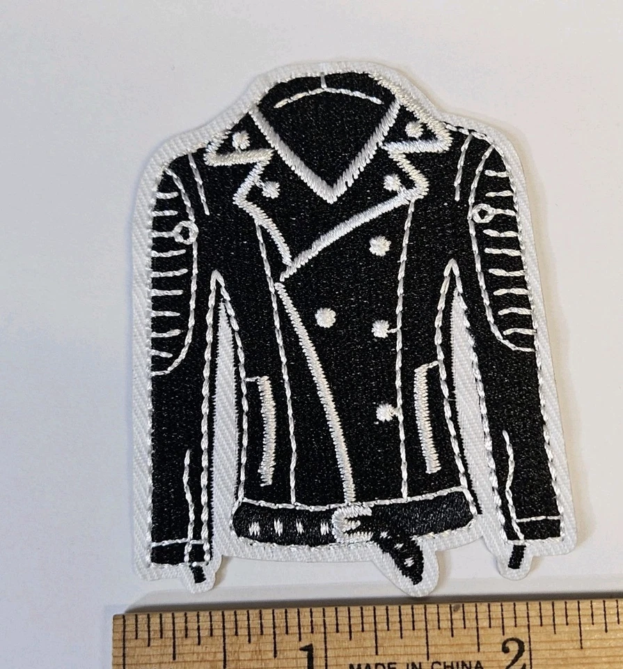 Patches Coat Jacket Embroidered Iron On Patch 2.5" x 2.5" IO2 - Image 2 of 4