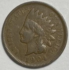 1904 Indian Head Cent Penny 122-Year-Old Penny 617D