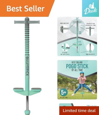 Maverick Pogo Stick for Ages 5-9, Reinforced Safety Features & Easy Bounce