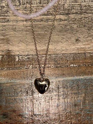 Robert Lee Morris Soho Puffy Heart Short Multi-Strand Pendant Necklace - Picture 3 of 4
