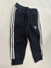 adidas Trefoil Toddler 2-Piece Fleece Pullover  Jogger Set Black ED7679 Size 2t