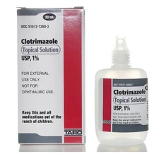 Clotrimazole 1% Antifungal Topical Solution for Athlete's Foot