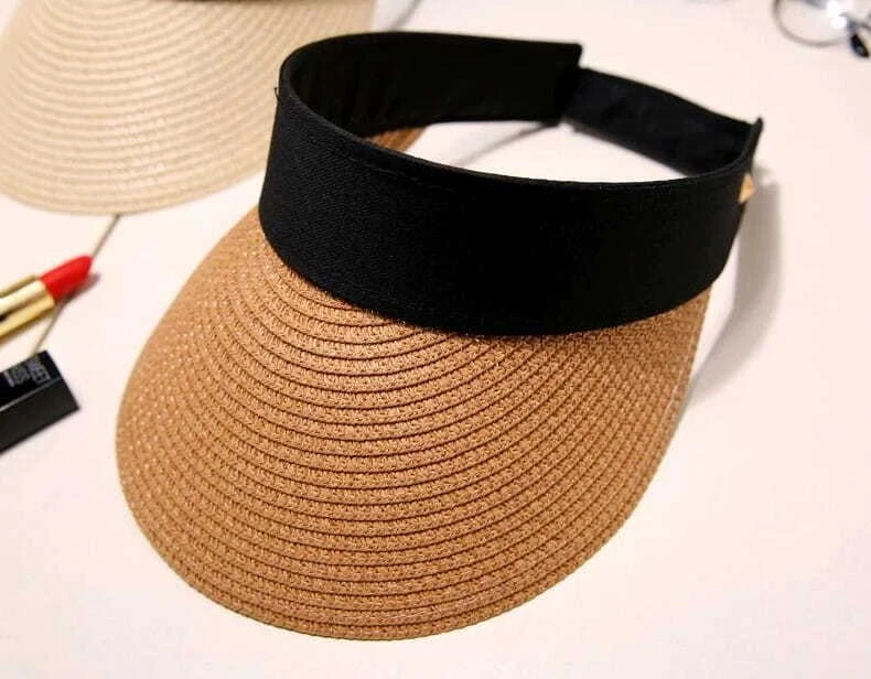 Chapeau de paille anti-soleil chapeau de paille - Photo 3/4