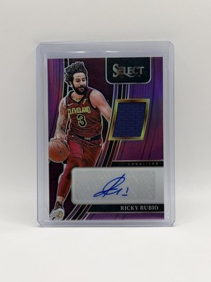 2021-22 Panini Select Ricky Rubio X-FACTOR Jersey Auto #AM-RRB /99 - Cavs