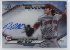 2020 Bowman Chrome Prime Chrome Signatures 19/50 Nick Lodolo #PCS-NL Auto v9t