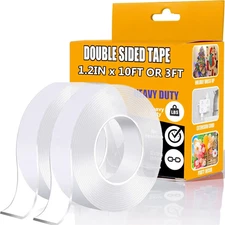 Double Sided Nano Tape Heavy Duty Removable Reusable Two-Sided Tape Carpet Wall