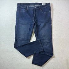 Buffalo David Bitton Jackson Jeans 38x34 Blue Straight Stretch Modern Men's Wash