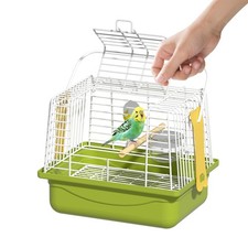 BAGHPBM Small Bird cage,Travel Cage for Birds and Small Animals, Parakeet cag...