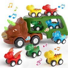 5 in 1 Dinosaur Car for Toddlers Toy for 1 2 3 4 5 Year Old Boys, Dinosaur Tr...