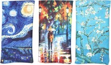 PACK of 3 pcs Squeeze Top Sunglasses Pouch Eyeglass Cases Color 4