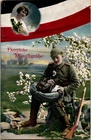 WW1 WWI Imperial German Germany Army Military Wehrmacht Postcard Soldier Writing