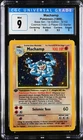 1999 Pokémon Base Set 1st Edition Machamp Cosmos Holo CGC 9 Mint