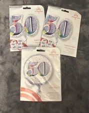 50th Birthday Balloons Jumbo Supershape Anniversary Party Decorations