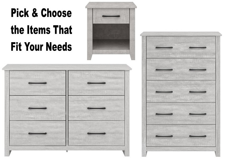Gray Oak Bedroom Furniture Sets Dresser Chest Drawer Dressers Drawers 5 6 Grey