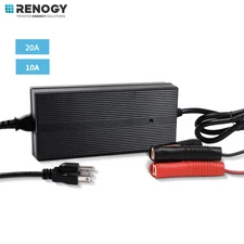 Renogy AC to DC Battery Charger 20A 10A For Lithium Iron Phosphate (LiFePO4)