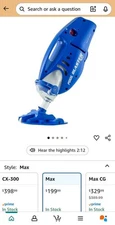 PoolBlaster Max,  Pool Vacuum, Pole Not Included,  Cord And Hose Free
