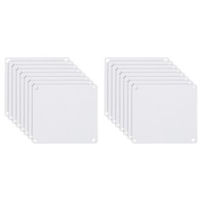 120mm/4.7" PC Fan Dust Mesh, 16 Pack PVC Computer Cooler Dust Filter, White