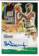 2019-20 Panini Court Kings - High Court Signatures Bob Dandridge #HC-BDA Ruby...