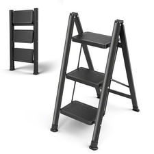4 Step Ladder Folding Heavy Duty Aluminium Outdoor Indoor Lightweight Step Stool