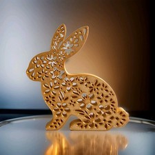 Osterhase auf der Blumenwiese Deko